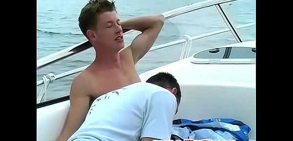  Lusty Lucas and Mark W have steamy gay sex on the boat